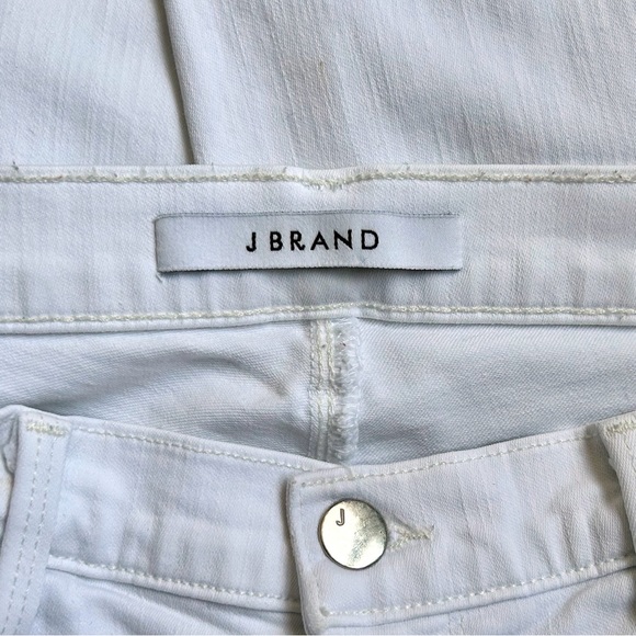 J Brand white mid-rise skinny jeans 27 - Picture 4 of 7